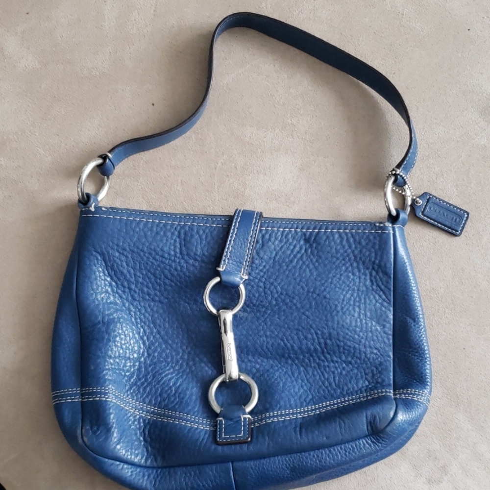 Blue coach bag